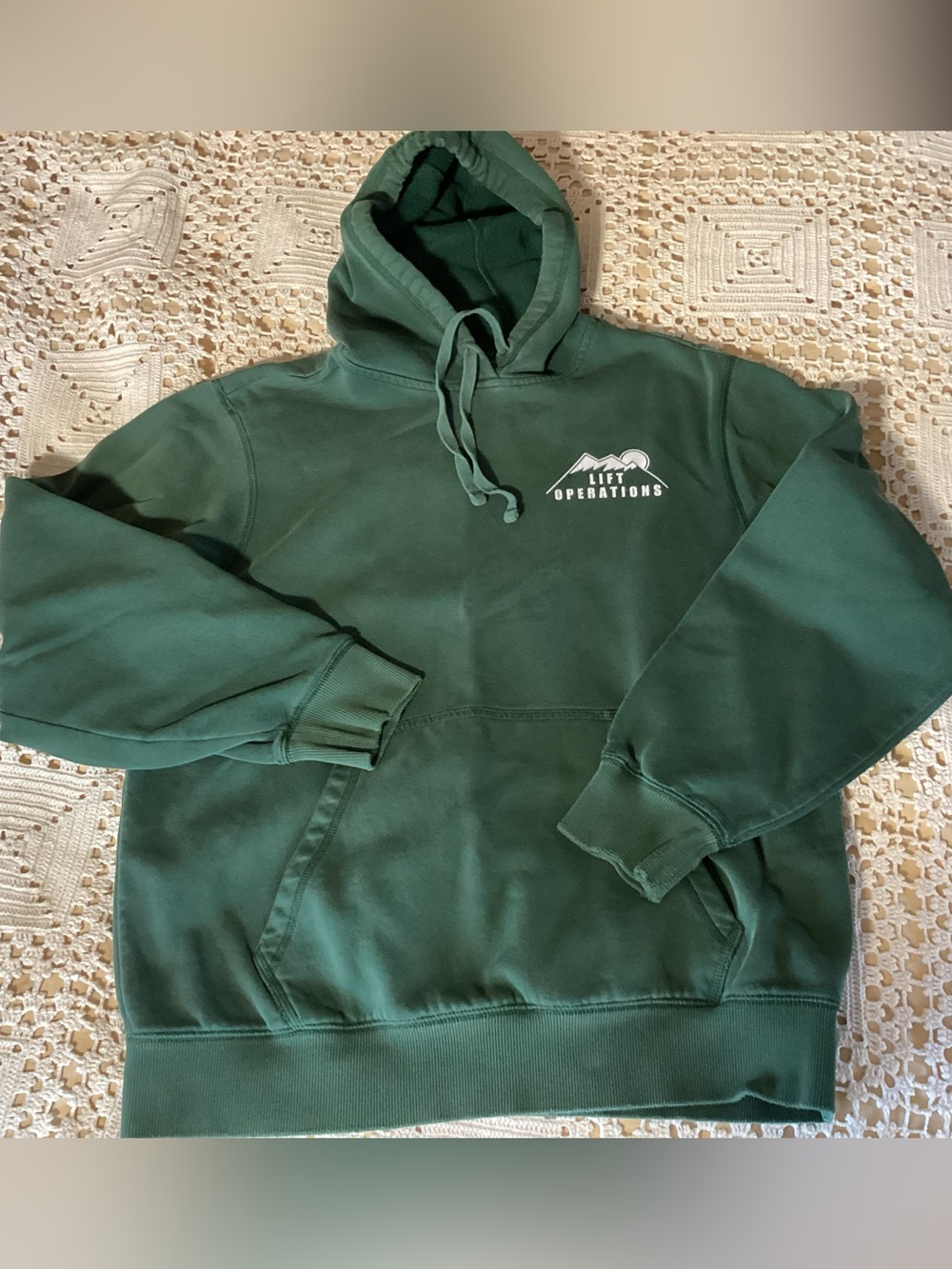 Sport-Tek Dark Green Hooded Sweatshirt with Chest Logo
